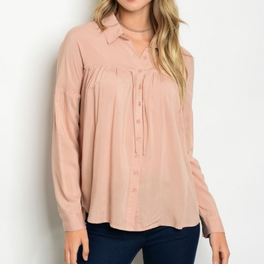 NEW!  Button Down Long Sleeve Shirt